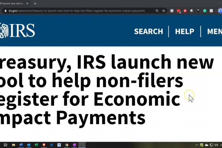 Treasury, IRS Launch New Tool To Help Non-Filers Register For Economic Impact Payments